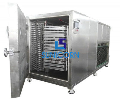 중국 10sqm 100kg 진공 과일 건조기 물 냉각 없는 공기에 의하여 냉각되는 난방 협력 업체